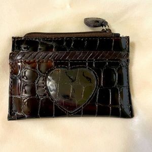 Brighton Brown Alligator Leather Coin Purse